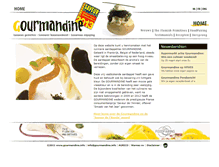 Tablet Screenshot of gourmandine.info