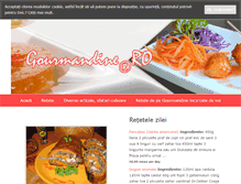 Tablet Screenshot of gourmandine.ro